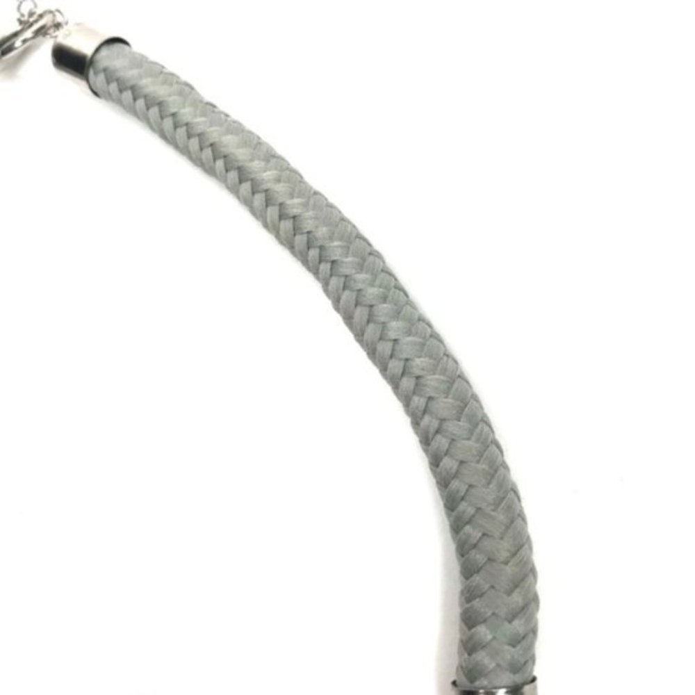 Silver & Gold Tone Triangle Statement Necklace - image 3